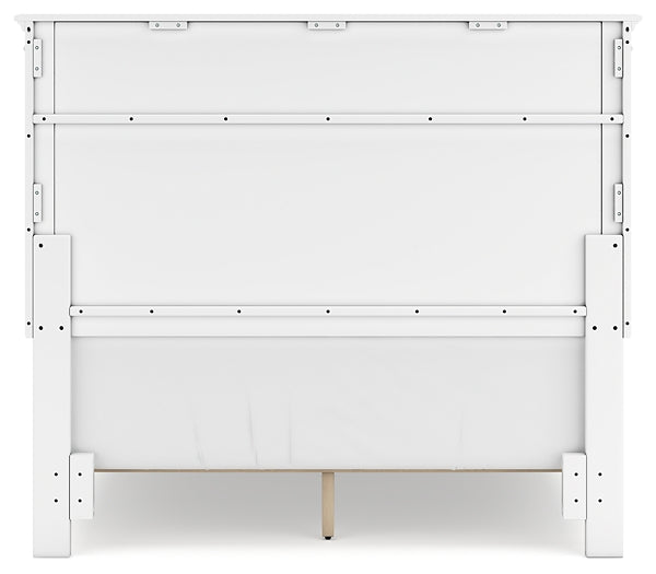 Fortman Full Panel Bed with Mirrored Dresser, Chest and Nightstand